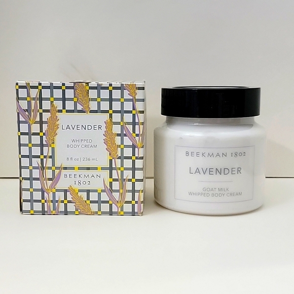 BEEKMAN 1802 LAVENDER GOAT MILK WHIPPED BODY CREAM 8 fl oz - Picture 1 of 7
